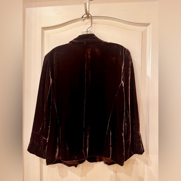 Spenser Jeremy Brown Velvet Jacket, Size 10 Women’s - Picture 3 of 6